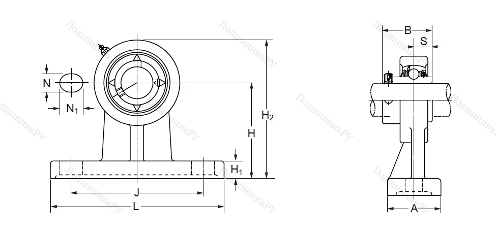 Подшипниковый узел UCPH 208 (UCHP 208) в Оренбурге