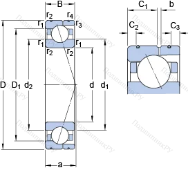 Подшипник 7030 ACD/HCP 4AL в Оренбурге