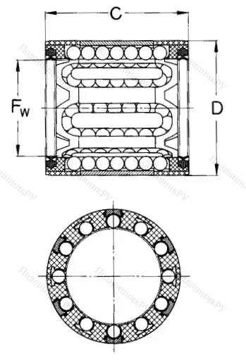 Подшипник LBBR 14-2LS/HV 6 в Оренбурге
