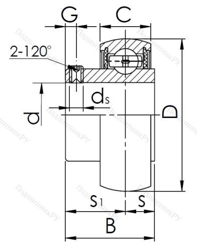 Корпусный подшипник SB 211 в Оренбурге