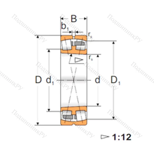 Подшипник роликовый радиальный самоцентрирующийся 22334K
