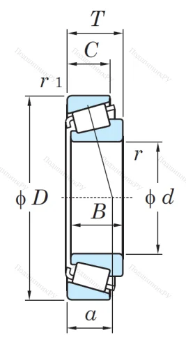 Конический роликовый подшипник 30314 DJR (31314) от производителя  KOYO