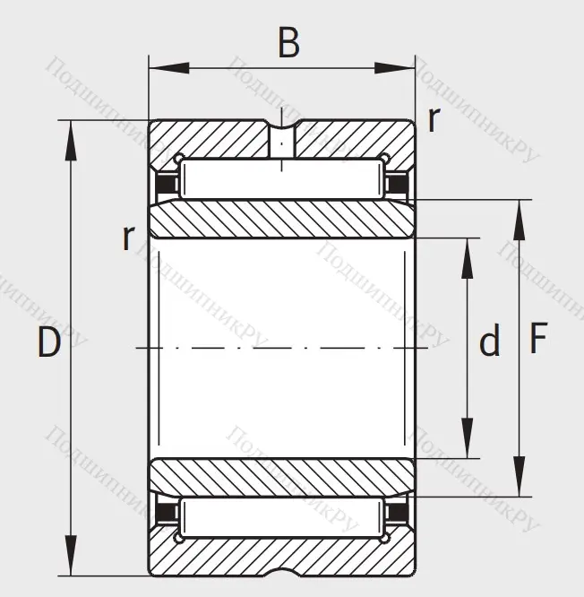 Игольчатый подшипник NA 4905 XL