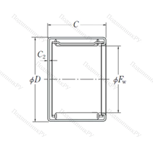 Подшипник игольчатый радиальный MFJ-1816