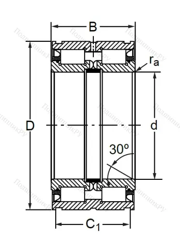 Двухрядный роликовый подшипник SL 04 5022 PP 2NR в Оренбурге