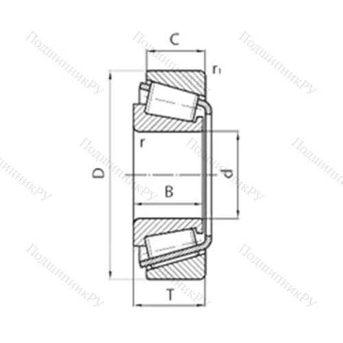 Подшипник роликовый радиально-упорный NP 702249/L 45410Z от производителя  TIMKEN