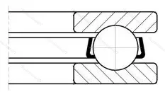 Подшипник  51310 (8310) размер 50x95x31