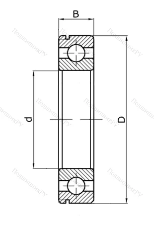 Шариковый однорядный подшипник 50106 (6006 N) в Оренбурге
