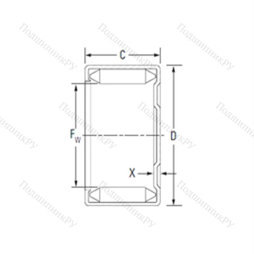 Подшипник игольчатый радиальный M 20201