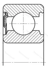 Модификация подшипника 160703 размер 17x62x20 ГПЗ-3 от производителя  ГПЗ-3