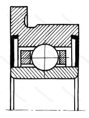 Подшипник  2880084 размер 4x9/10,3x3,5 от производителя  ГПЗ-200 Подшипник  2880084 размер 4x9/10,3x3,5 от производителя  ГПЗ-200