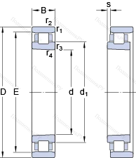 Подшипник N 1008 KTN/HC 5SP