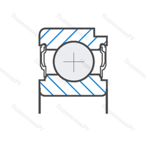 Подшипник шариковый радиальный F-803196.07.KL
