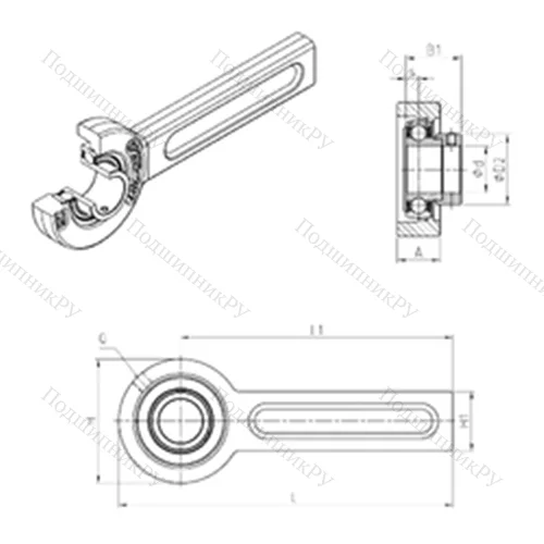 Подшипниковый узел шариковый радиальный ESSP 204