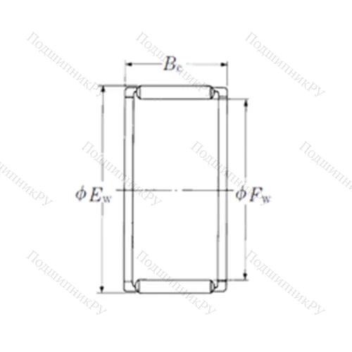 Подшипник игольчатый радиальный FWJ-343923