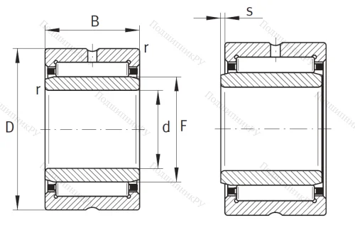 Игольчатый подшипник NA 4913 XL от производителя  INA Игольчатый подшипник NA 4913 XL от производителя  INA