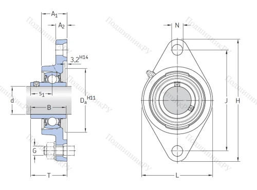 Подшипниковый узел FYTB 35 TF в Оренбурге