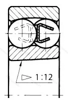 Подшипник  111214 (1214K) размер 70x125x24