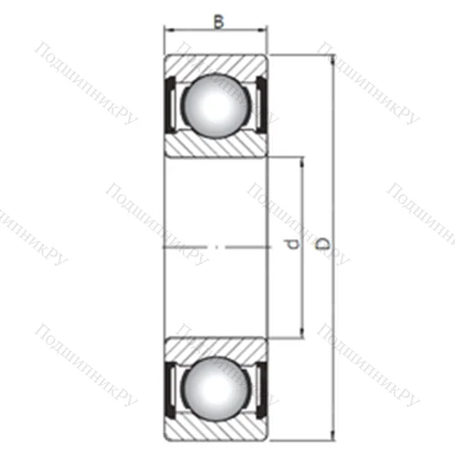 Подшипник шариковый радиальный 63318 ZZ от производителя  CX