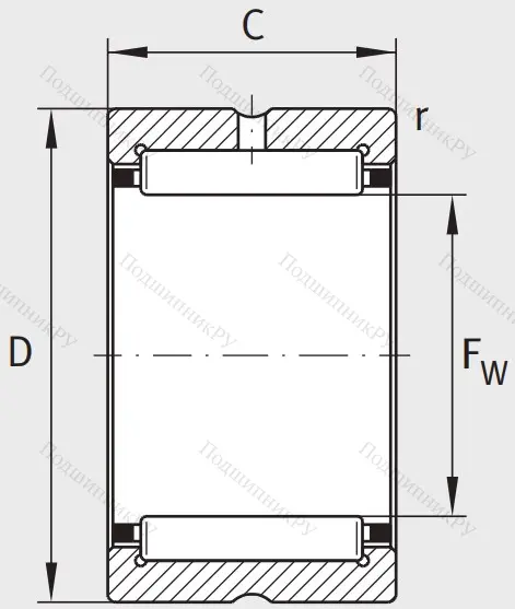 Игольчатый подшипник RNA 6902 XL