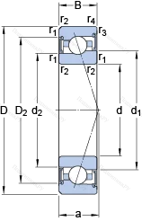 Подшипник S 7009 ACE/P 4BVG 275