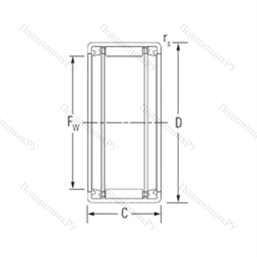 Подшипник игольчатый радиальный HK 2016.2RS