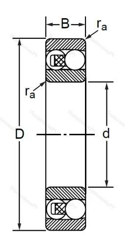 Двухрядный шариковый подшипник 1616 (2316) в Оренбурге