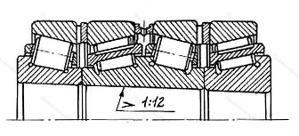 Модификация подшипника 577768ХМ размер 340x520x398,5 от производителя  ГПЗ-9