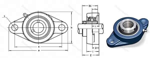 Подшипниковый узел UCFL 209
