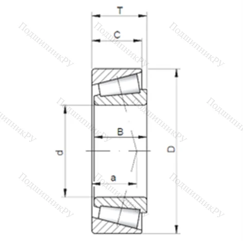 Подшипник роликовый радиально-упорный LM 522549/10 от производителя  CX
