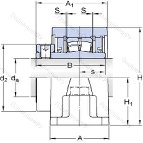 Стационарные роликоподшипниковые узлы (SKF ConCentra, для дюймовых валов) SYR 4-3 от производителя  SKF