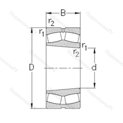Подшипник роликовый радиальный самоцентрирующийся 23956-K-MB-W 33