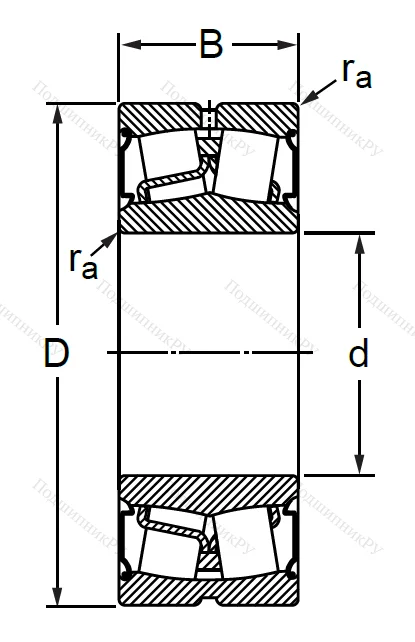 Сферический роликовый подшипник BS 2-2214 2CS (BS 2-2214 2CS) в Оренбурге