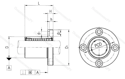 Подшипник LMEF 40 UU в Оренбурге