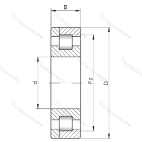 Подшипник роликовый радиальный NP 30/530 E от производителя  CX