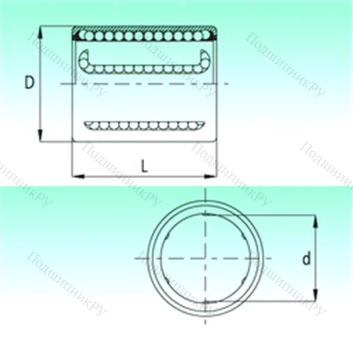 Подшипник шариковый линейный KH 2030-PP от производителя  NBS Подшипник шариковый линейный KH 2030-PP от производителя  NBS