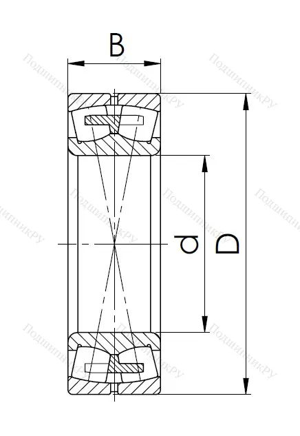 Сферический роликовый подшипник 3003132 H (23032 MW 33) в Оренбурге