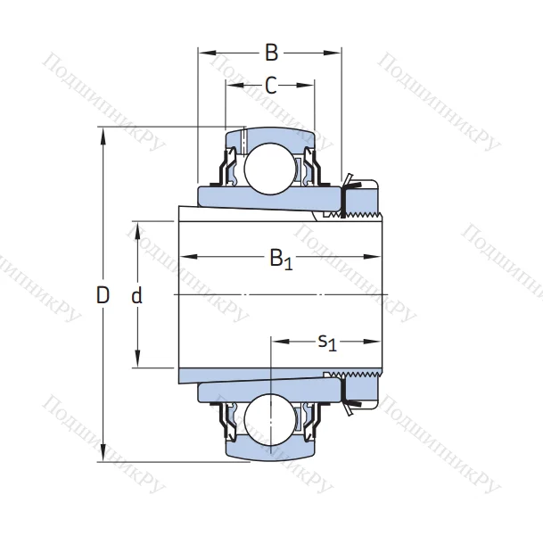 Корпусный подшипник YSA 208-2FK в Оренбурге