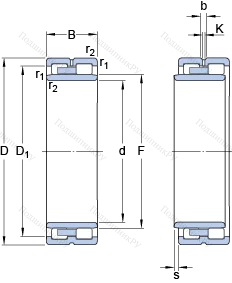 Подшипник NNU 49/500 B/SPW 33X