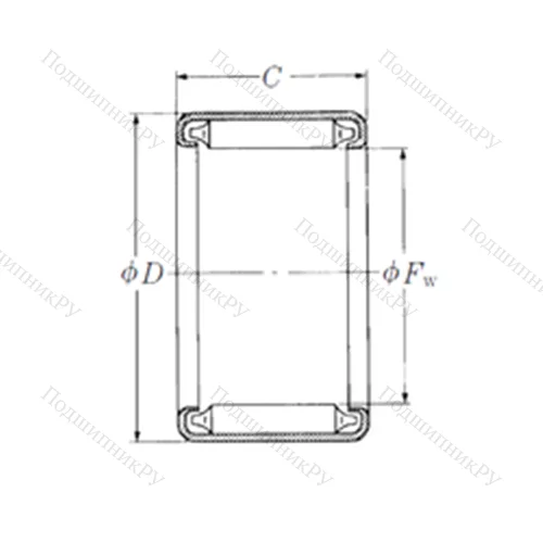 Подшипник игольчатый радиальный J-2420