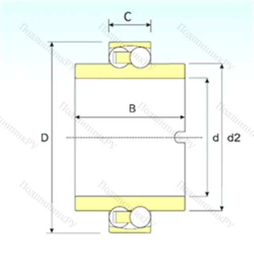 Подшипник шариковый радиальный самоцентрирующийся 11210 TN 9