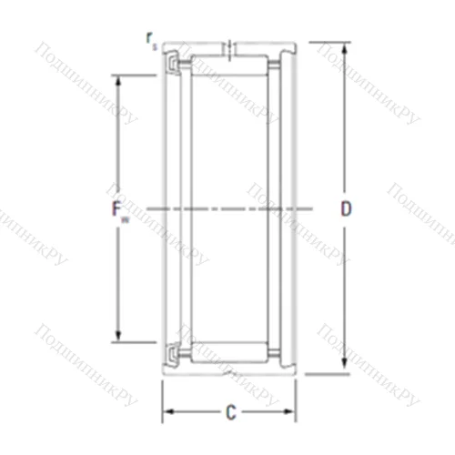 Подшипник игольчатый радиальный RNA 4902RS