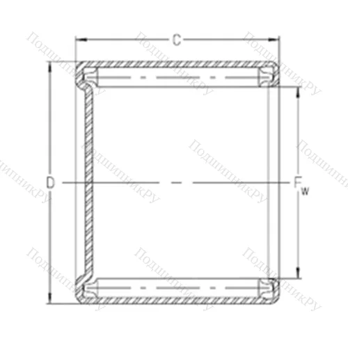 Подшипник игольчатый радиальный CS 59