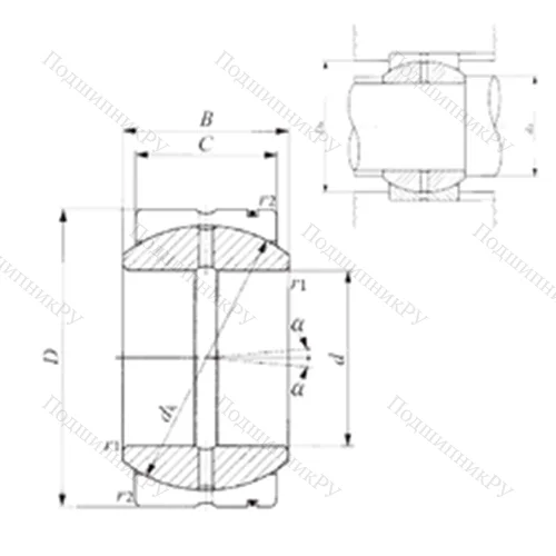 Подшипник скольжения сферический SB 152613