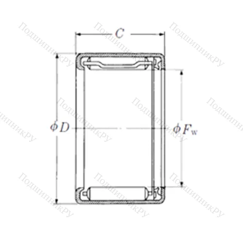 Подшипник игольчатый радиальный FJT-812