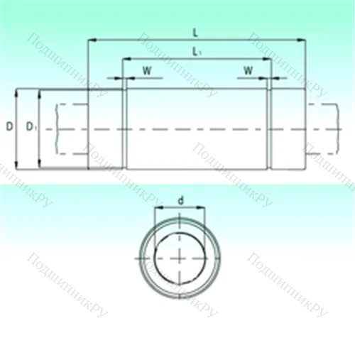 Подшипник шариковый линейный KBL 60211-PP