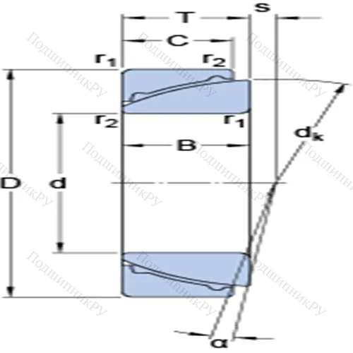 Радиально-упорные сферические подшипники скольжения, не требующие техобслуживания GAC 40 F от производителя  SKF Радиально-упорные сферические подшипники скольжения, не требующие техобслуживания GAC 40 F от производителя  SKF