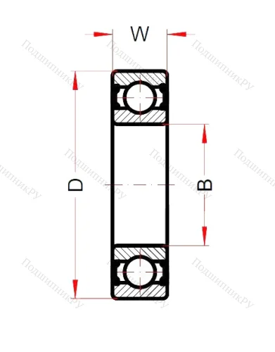 Высокотемпературный подшипник 6207 BHTS ZZ 280° от производителя  SNB
