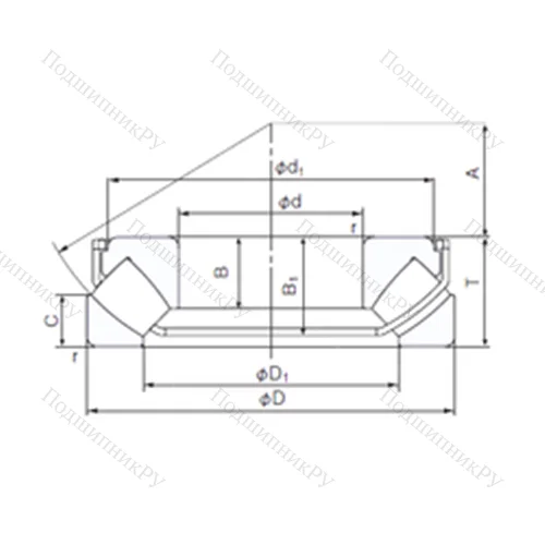 Подшипник роликовый упорно-радиальный 29415EX от производителя  NACHI