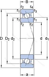 Подшипник 7016 ACB/P 4A в Оренбурге
